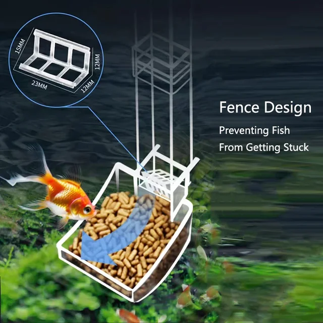 Highly Transparent Acrylic Aquarium Feeder 5