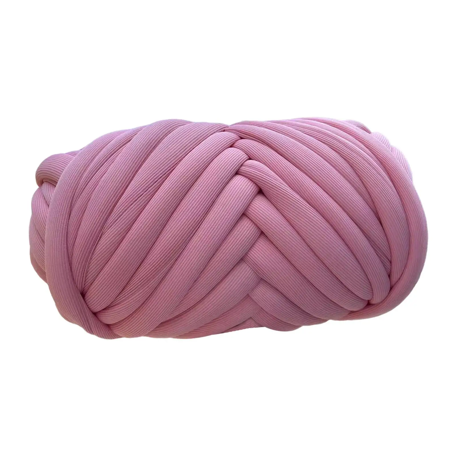 250G Chunky Yarn Crocheting Length 65.6ft Soft DIY Bulky Yarn Jumbo Tubular Yarn for Pet Bed Baskets Hats Throw Craft Weave 6