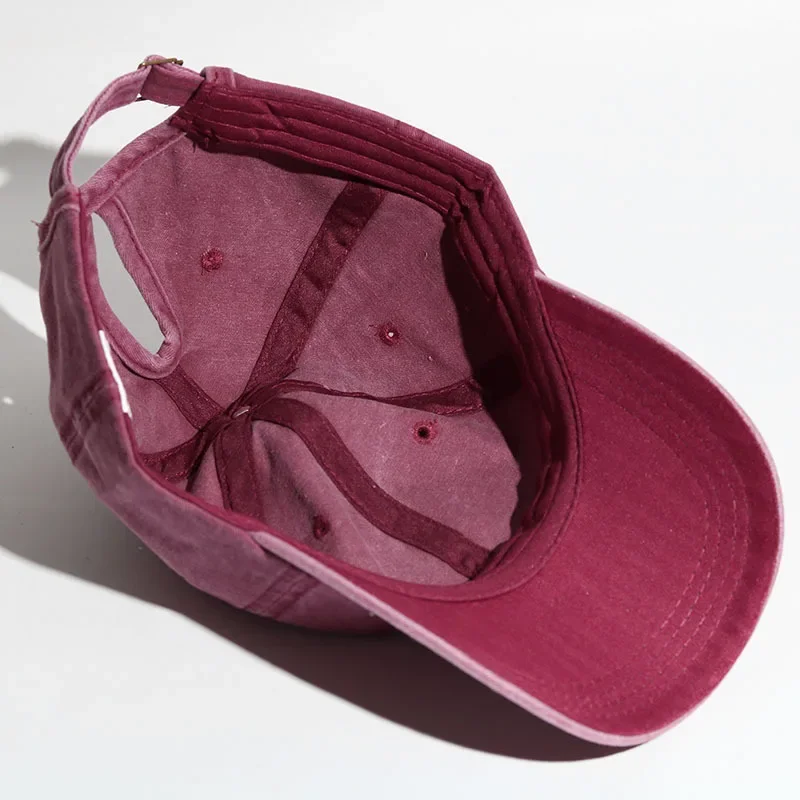 Baseball Cap Sunhat Vintage Ponytail Washed Adjustable Snapback Women Spring Summer Outdoor Sport Running baseball cap sun hat