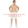 Free Custom Patterns Men's Summer Beach Shorts Pattern Private Customization Шорты Мужские Летние Casual Pants Swimming Shorts 1