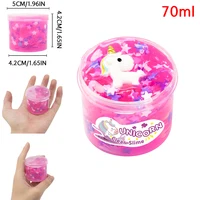 70ml Clear Crystal Slime Fake Candy Watermelon Peach Non Sticky Slime Soft Jelly Clay Bubble Slime Stretchy Putty Christmas Gift 2