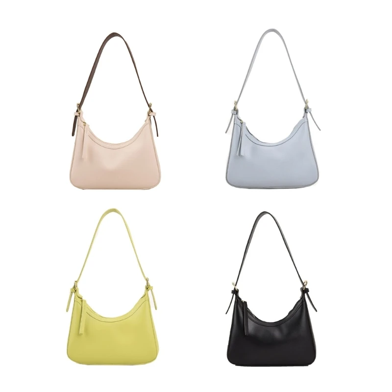 

Women Tote Bag PU-Leather Handbag Korean Style Shoulder Bag All-match Saddle Bag 066F