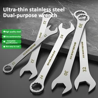 Ultra-thin Open End Wrench 5-32MM Ratchet Wrenches Universal Spanners Dual-purpose Wrench for Bicycle Motorcycle Car Repair Tool 2