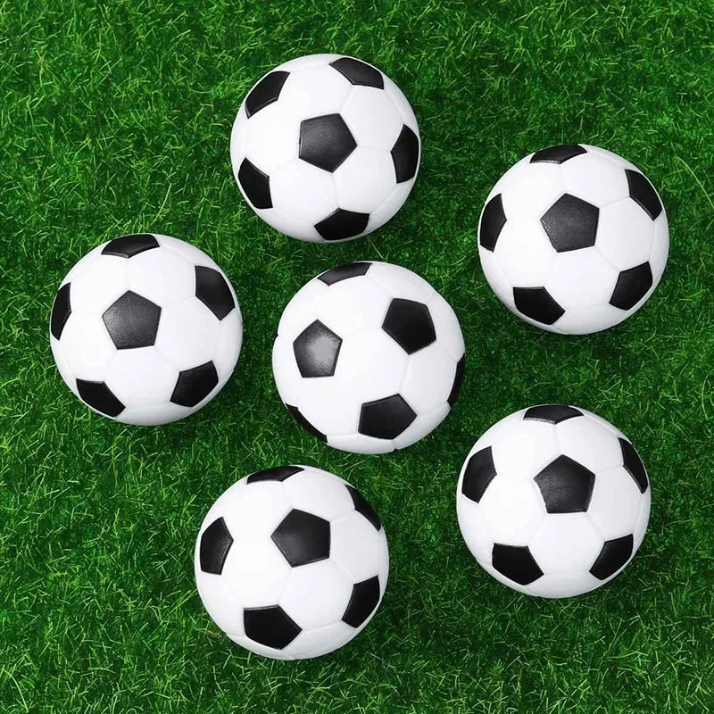 

6pcs Mini Foosball Table Foosball 32mm ABS Ball Spare Kicker Boys Soccer Theme Birthday Party Favors Baby Shower Pinata Filler