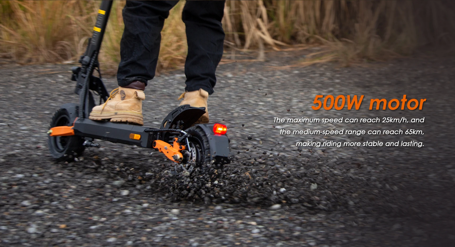 Scooter elettrico pieghevole KuKirin G2 Pro (VMP) da 9" - Motore da 500 W, batteria da 48 V 15,6 Ah, velocità massima 25 km/h, portata 65 km - immagine 6