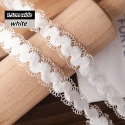 Versatile Stretch Lace Ribbon for DIY Crafts and Sewing Accessories (White)