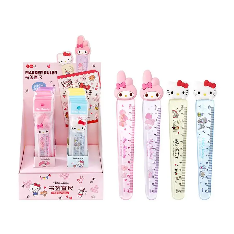 Ruler Set 2pcs/set Sanrio Family Image Bookmark Cartoon Creative Kawaii Student School