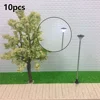 10pcs Model Railroad Train 1:100 Scale Lamp Posts Led Street Light Lamp Artificial Miniature Decoration Building Landscape 2