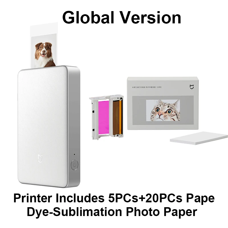 Xiaomi Portable Photo Printer pro - 313dpi Dye-Sublimation Instant
