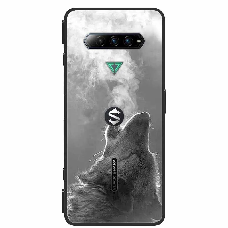 Lion Wolf Design Silicone Soft TPU Back Cover Case