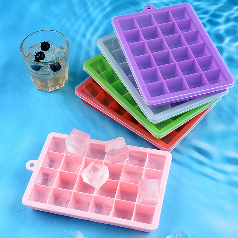 1524GridsLargeSiliconeIceCubeMoldIceTrayMoldIceCubeMaker