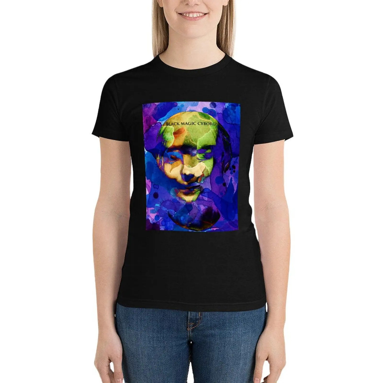 L'inconnue de la Seine T-Shirt funny summer top tops workout shirts for Women loose fit