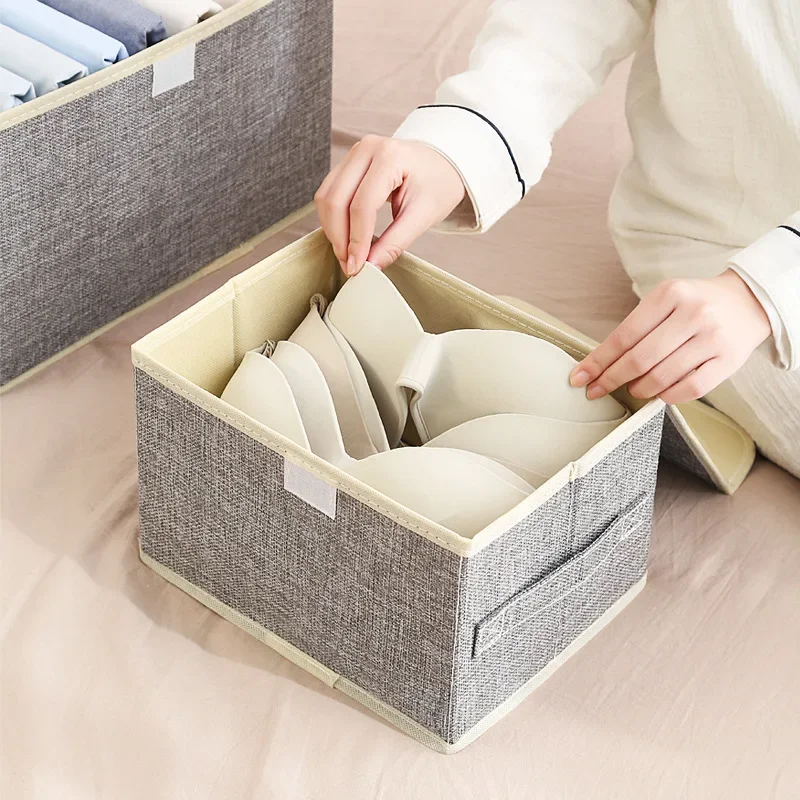 

H48 New fabric wardrobe storage box for organizing clothes, clothing storage, folding household box