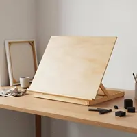 Portable Art Easel Set 2 in 1 Foldable Drawing Easel Adjustable Drawing Board Writing Utensil Ledge Wooden Sketch Board for Desk 1