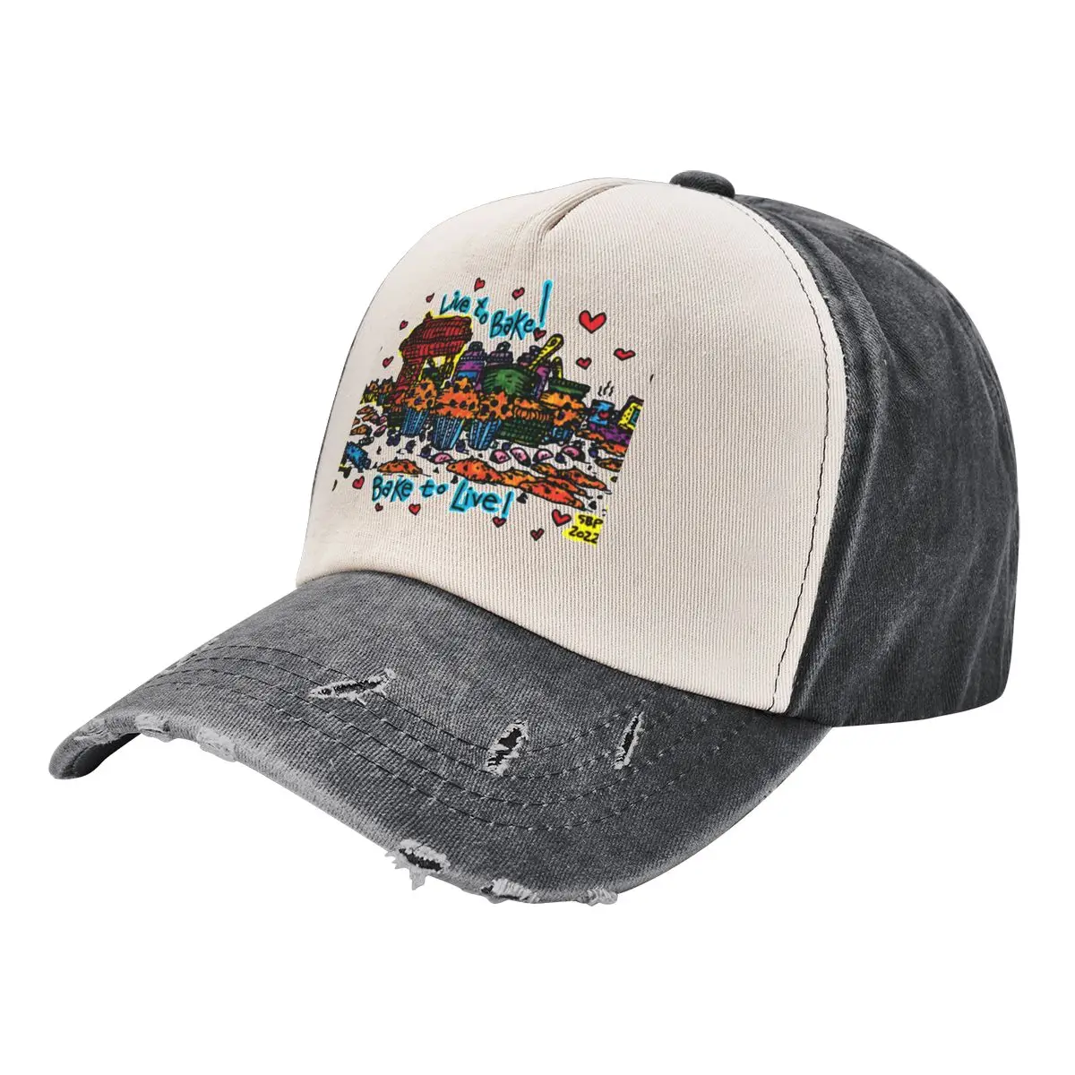

LIVE TO BAKE! Baseball Cap Luxury Cap Trucker Hat Girl'S Hats Men's