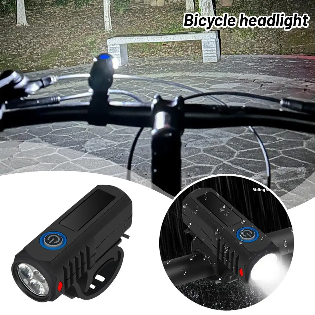 Rechargeable LED Front Bike Light for Mountain Cycling