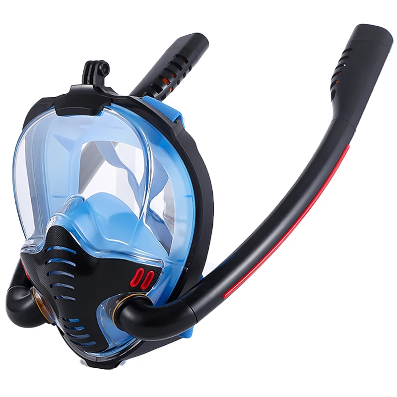 

Reusable for swimming snorkeling gear for adults Double Tubes swimming diving mask