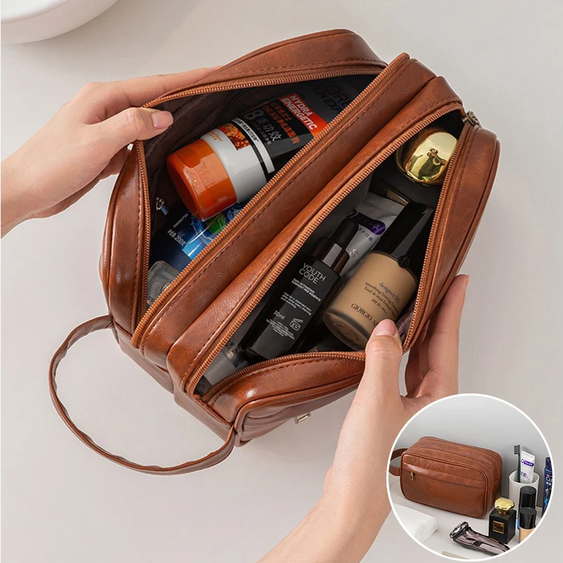 Toiletry Bag for Men, Large Travel Shaving Dopp Kit Water