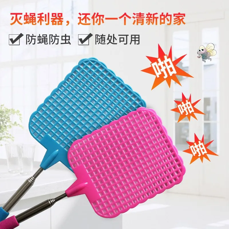 Flyswatter Long Handle Plastic Adjustable fly swatter