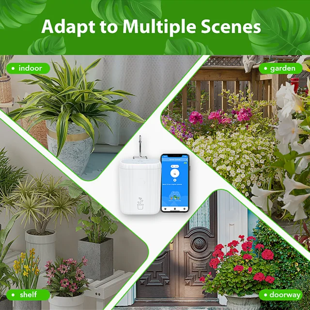 Smart WiFi Indoor Drip Irrigation System with App Control Automatic Plant Watering Timer 6