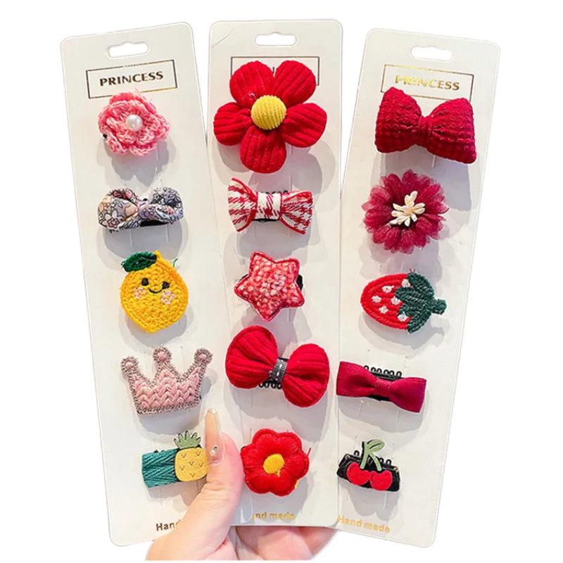 

20pairs Baby Hair Clip Hairpin Card Little Girl's Headdress Bangs Side Hair Accessories Small Fetal Hair Card Colorful Headgear