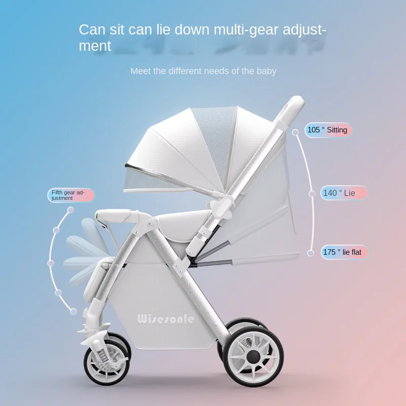 Upgraded Sit & Recline Baby Stroller 4