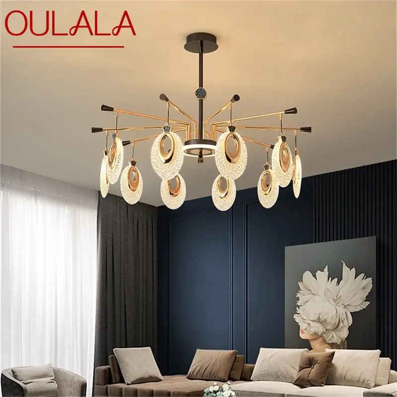 

OULALA Nordic LED Chandelier Lamps Fixtures Creative Pendant Light Home for Living Room Decoration