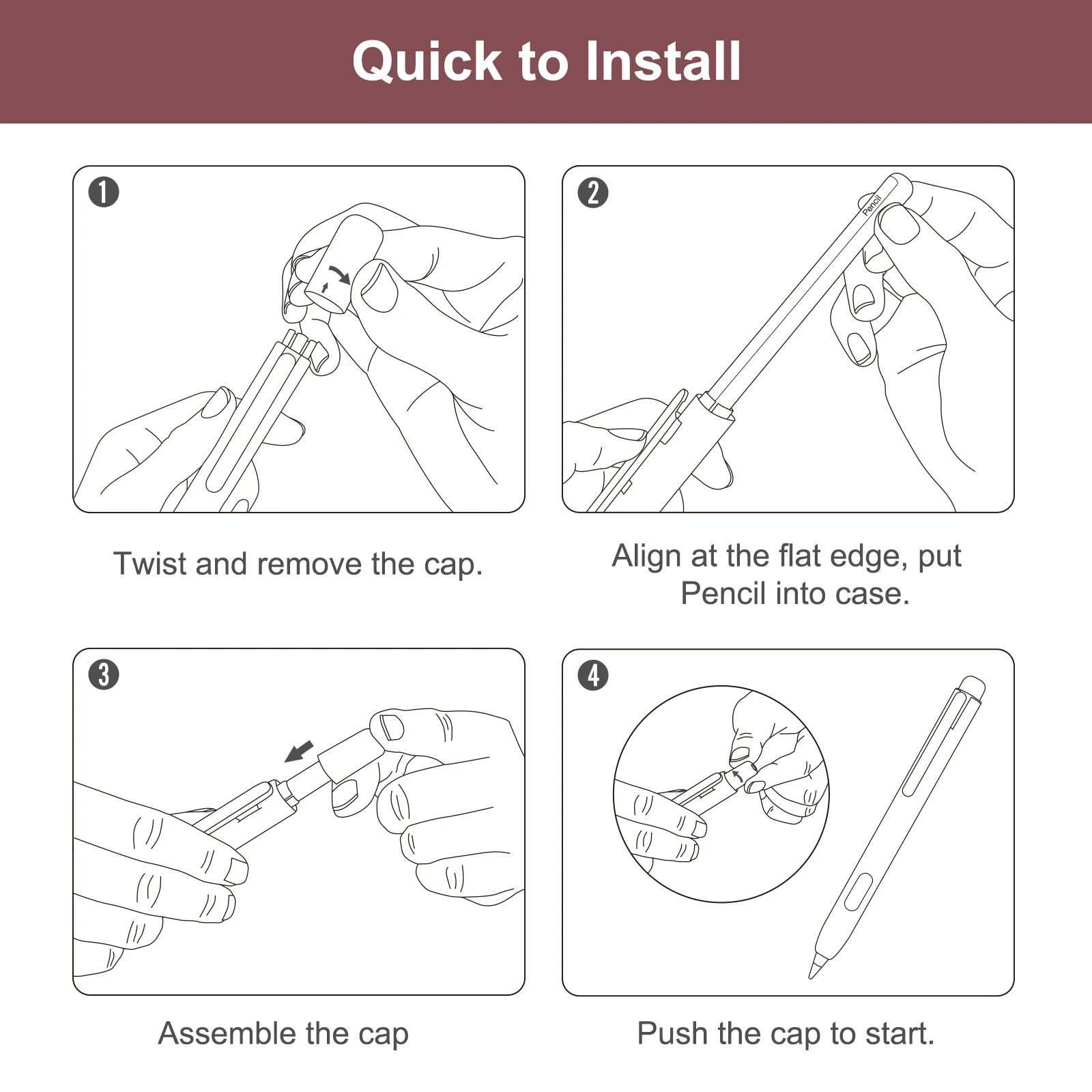 Apple Pencil 2 MoKo Ȧ ̽, iPad Air 5th 10.9,iPad Mini 6 ߰ Ŭ ִ ̽ ȣ  Ŀ