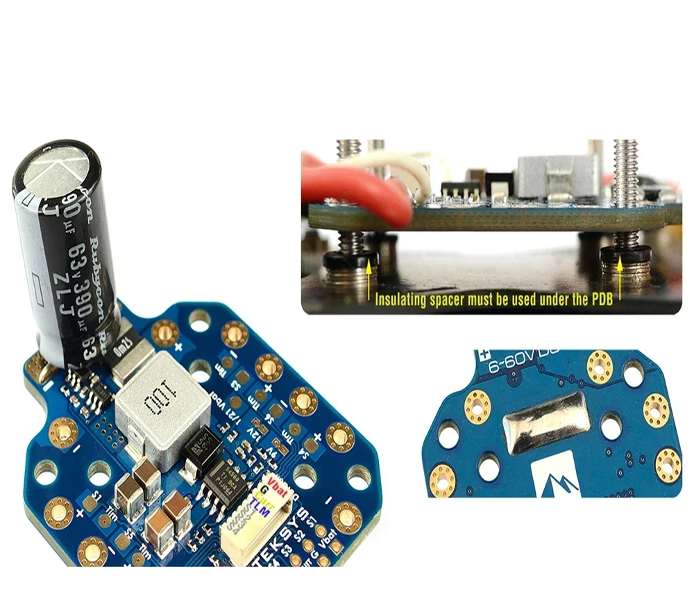 PDB-HEX Carte Distribution Alimentation 2-12S 5V/9V/12V BEC pour FPV Drone