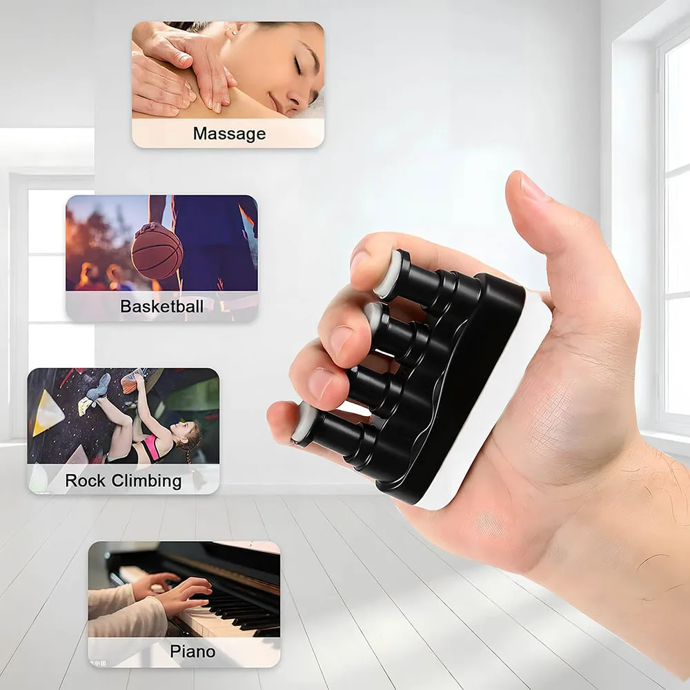 Finger Strengthener Finger Exerciser and Hand Strengthener Rehab Musician Rock Climbing Guitar Piano
