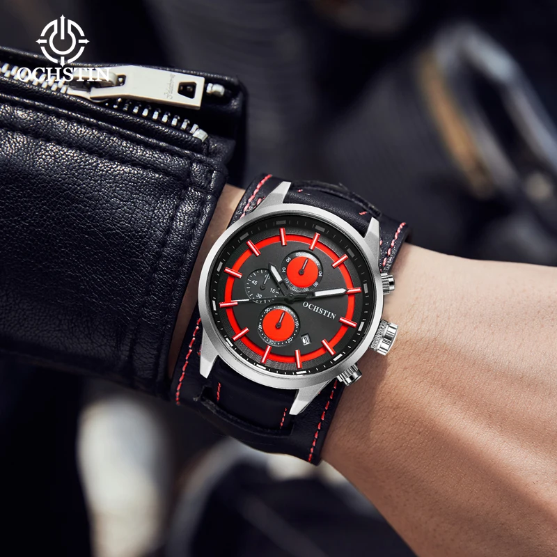 OCHSTIN Craftsmanship Series Waterproof Business Light Luxury Personalized Multifunctional Quartz Movement Men's Quartz Watch