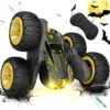 Sinovan Remote Control Car for Kids, 2.4GHz RC Car with Type-C Charging, 4WD Double Sided 360° Rotates&Flips RC Stunt Car Toys 1