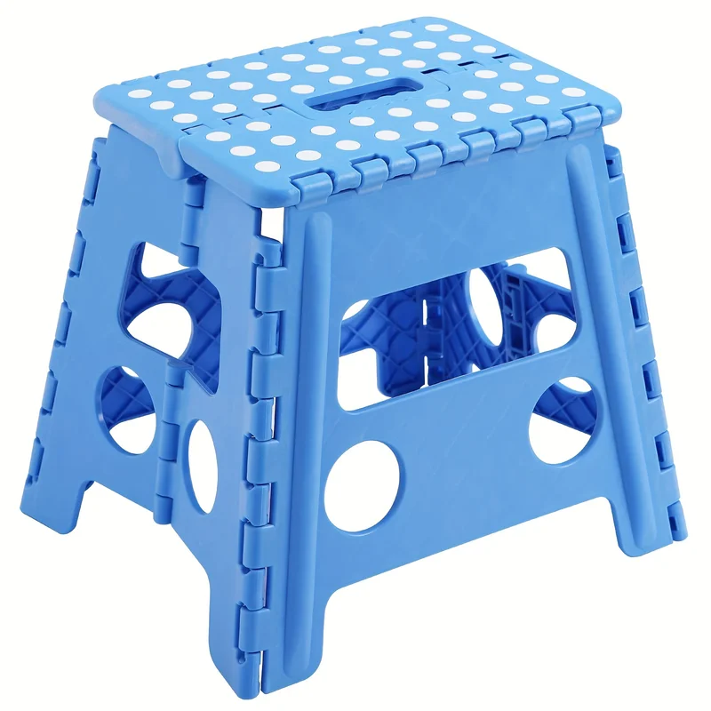 1 Non Slip Folding Stool,portable And Lightweight Stool With Handle,suitable For Outdoor Camping,fishing,picnicking And Travel
