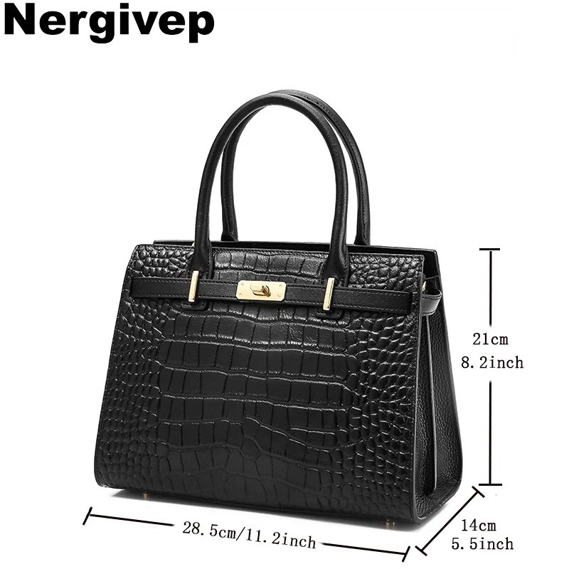Cowhide Crossbody Bag Women's Handbag Large Capacity Girls' Premium Genuine Leather Kelly Bag