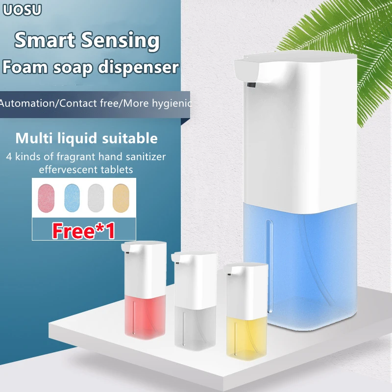 

USB Charging Automatic Induction Foam Soap Dispenser Smart Liquid Soap Dispenser Auto Touchless Hand Washer for Kitchen Bathroom