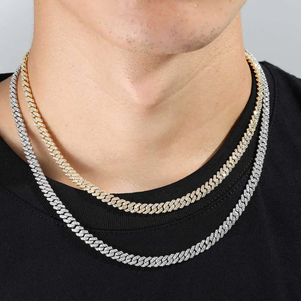 【CRAFTD London】Prong Link Iced Cuban 6mm(訳ありお値打ち品) Prong Link Iced Cuban (Silver) 6mm