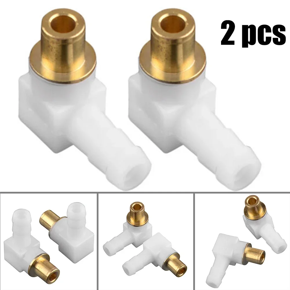 2PCS Fuel Elbow Connector Hose For 1/4" Line Replace 692317 493496 494451 Pipe Plastic Hose Joiner Fuel Gas Water Tube Fitting fuel hose connector