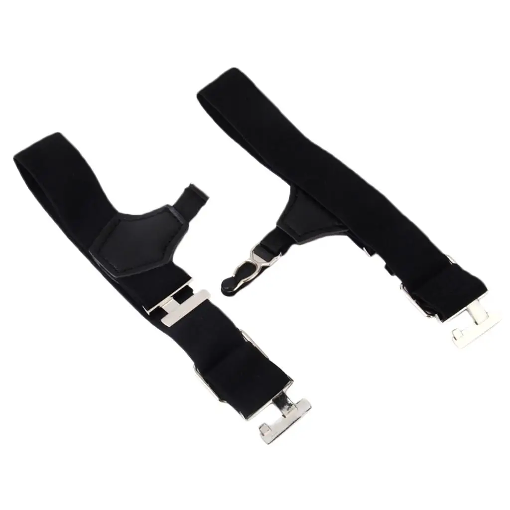 Pair Garter Belts MEN Black Garters for Formal Business Suits