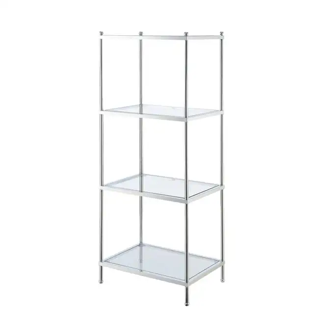 

Royal Crest 4 Tier Glass Tower, Chrome/Glass