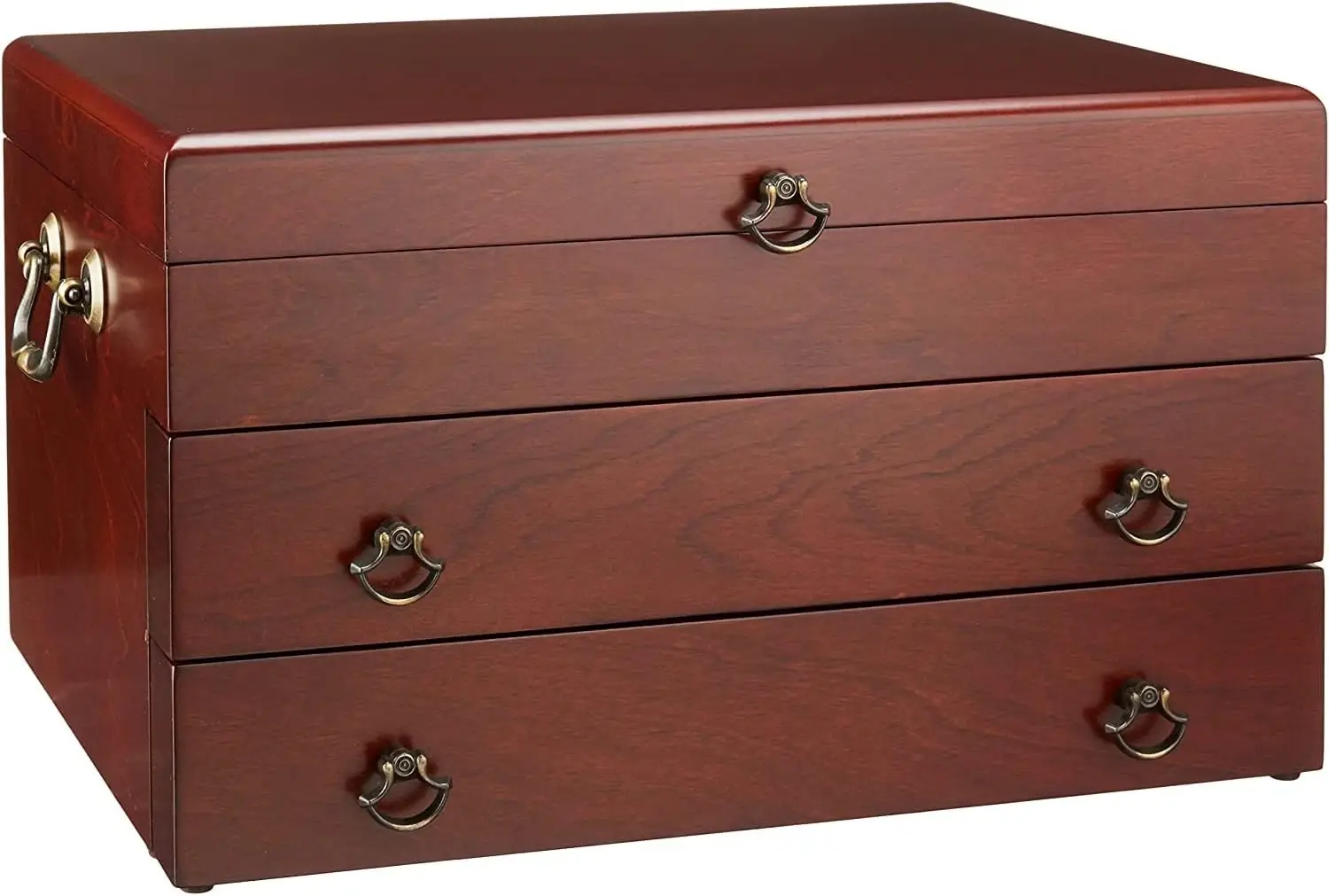 Reed & Barton 43M Bristol Mahogany Flatware Chest,Brown