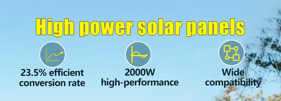 110V220V 6000W Flexible Solar Panel System Kit 12V Battery Charger Controller