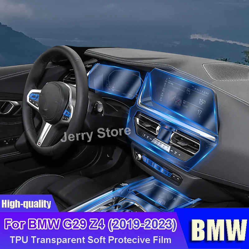 

For BMW G29 Z4(2019-2023) Car Interior Center Console Transparent TPU Film Protective Anti-scratch Car Sticker Accessories Refit