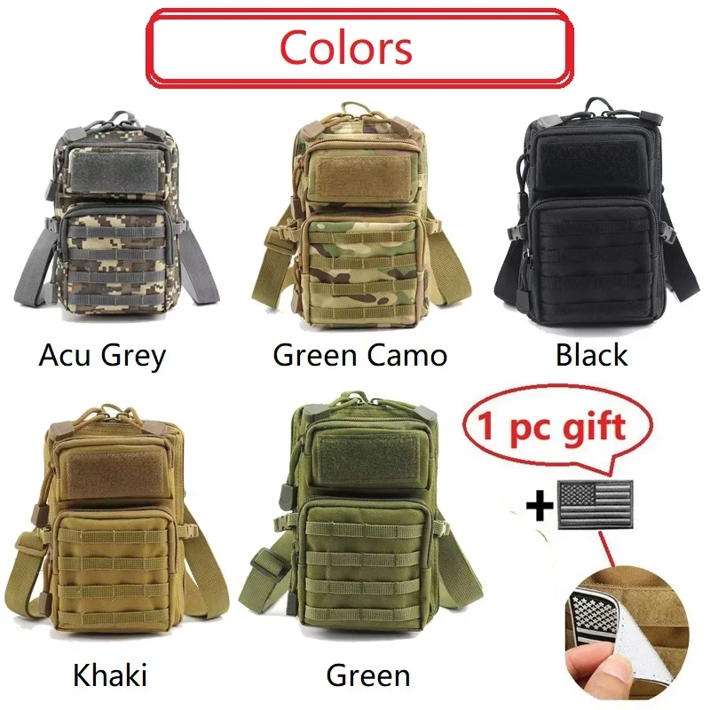 Waterproof Nylon Tactical Waist Bag for Hiking and Outdoor Use