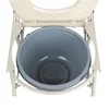 Commode Chair Adjustable Height Folding Foldable Lightweight Shower Toilet Potty Chair Elderly Disabled 5
