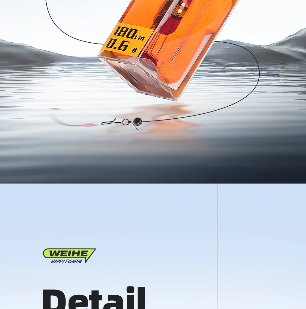 WEIHE 1 Stück Rotierendes Set für Kleine Schwimmende Gegenstände Angelhaken-Set mit Schnur Schwimmendes Angelset – Detail 2