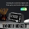 Bedside Alarm Clock DAB/FM Radio Digital LED Clock Large Sn Dual Alarm Clock Dual USB Radio Sleep Timer FM Radio Clock-AT95 2