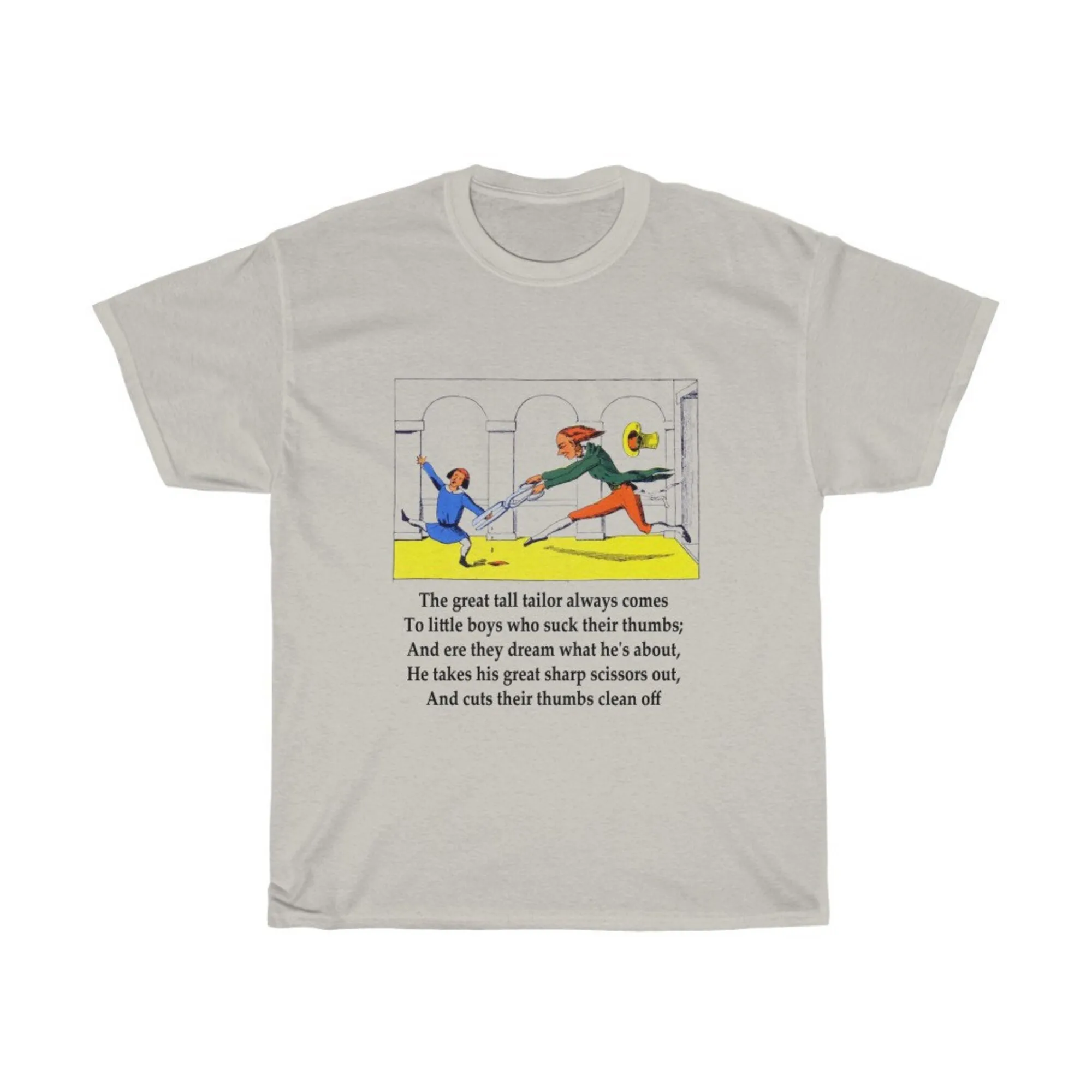 Struwwelpeter Heinrich Hoffman Funny Wierdcore T Shirt Maniche Lunghe O Corte