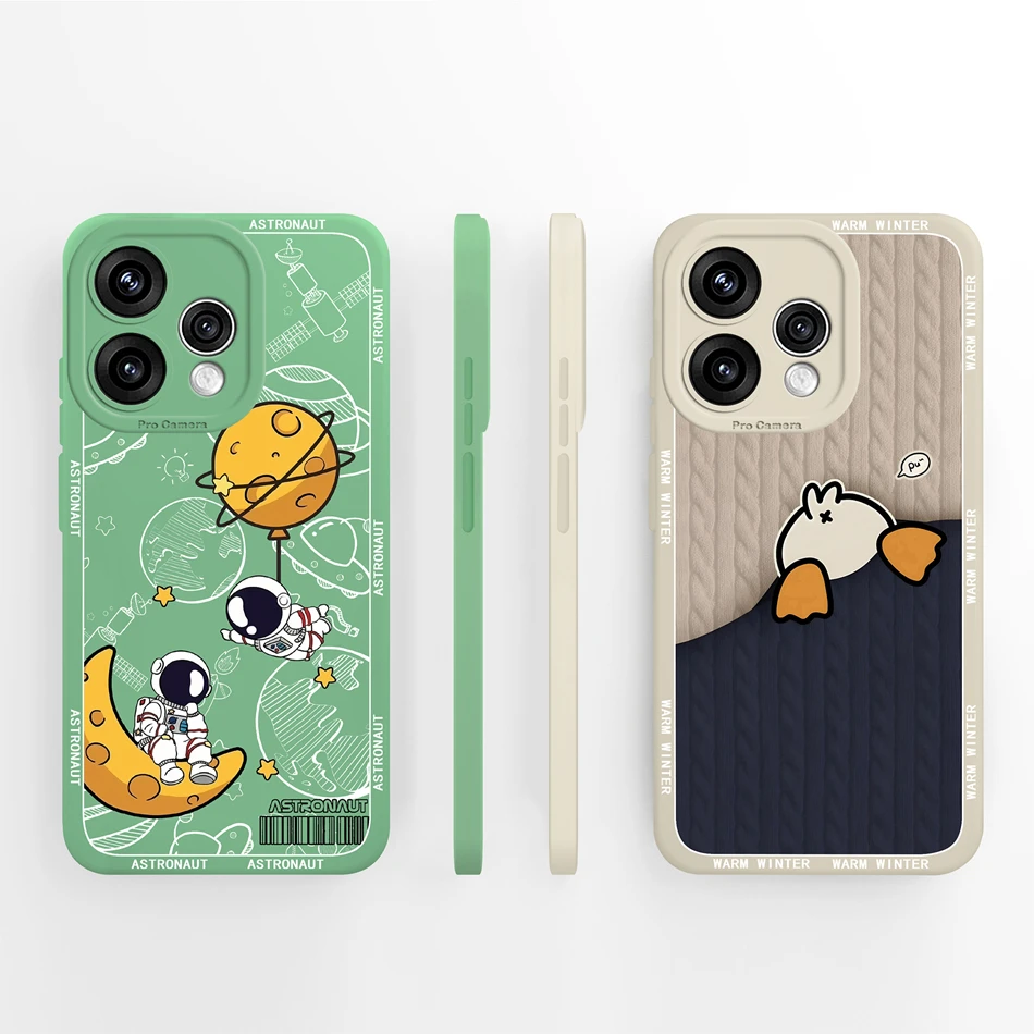 Lovely Cartoon Pattern Soft Silicone Phone Case
