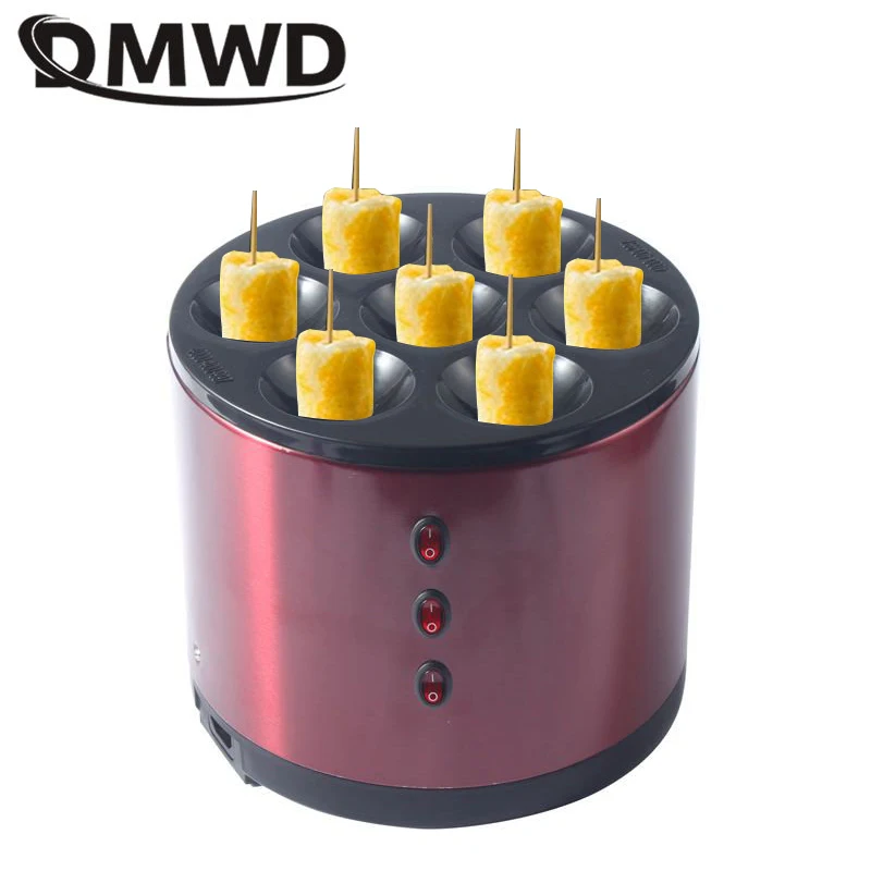 Auto rising Non-stick Automatic Egg Sausage Roll Making Machine 7 Heating holes Egg Roll Breakfast Maker Commercial Cooking Tool