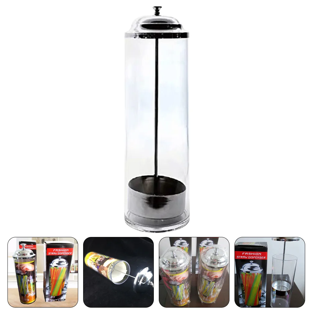 

Straw Bucket Makeup Brush Kitchen Utensils Dispenser for Counter Plastic Straws Household Spoons Drinking Dispensers